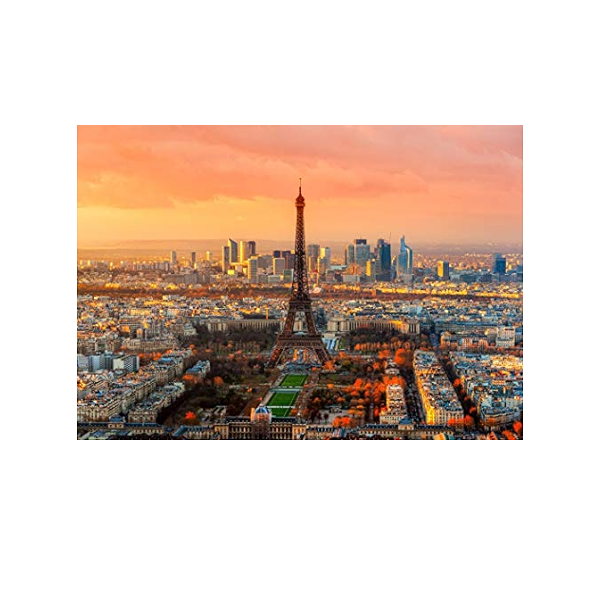 Francja, Paryż-Wieża Eiffla o zachodzie słońca (1000el.) - Sklep Art Puzzle